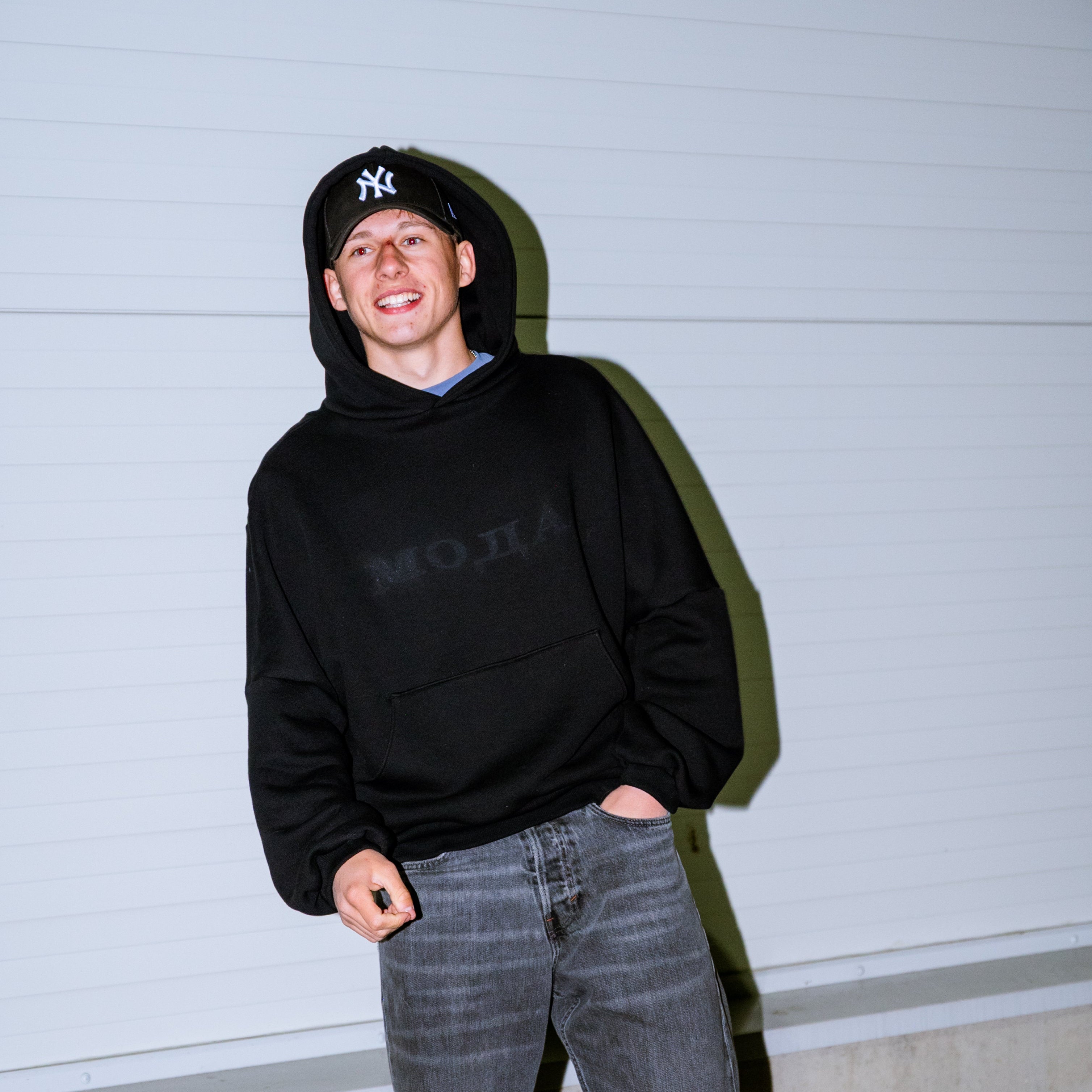 Glossy Black Hoodie