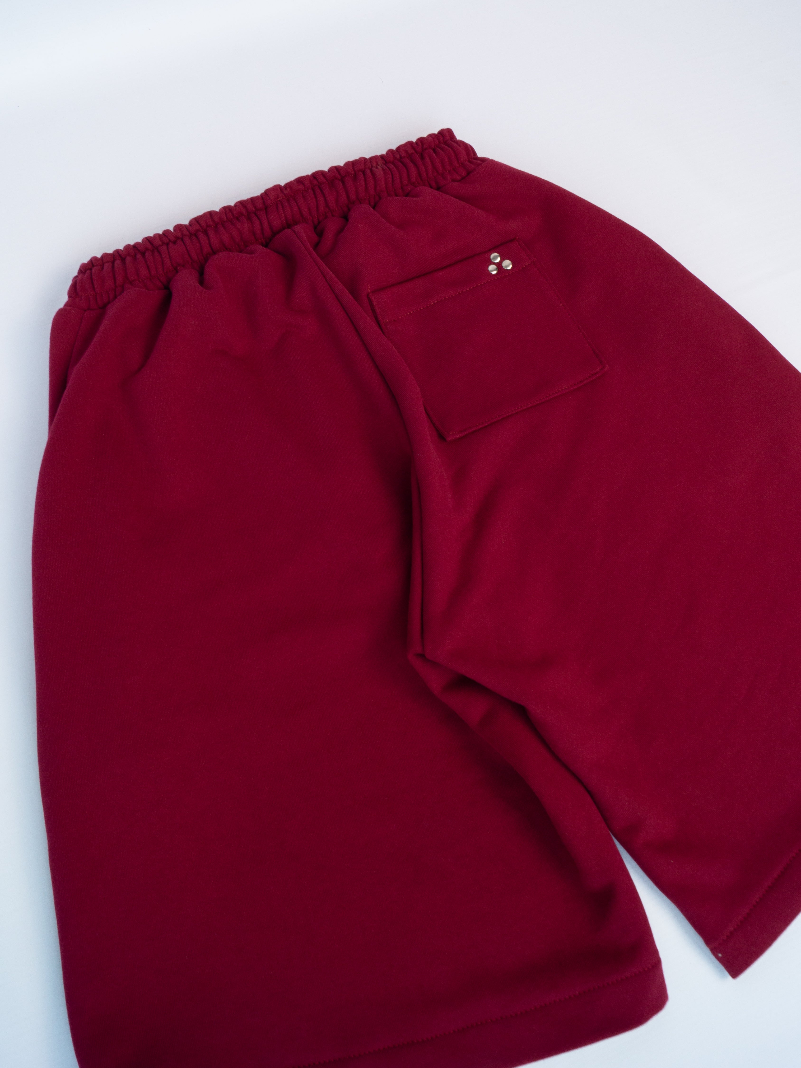 Stars Sweatshorts Burgundy