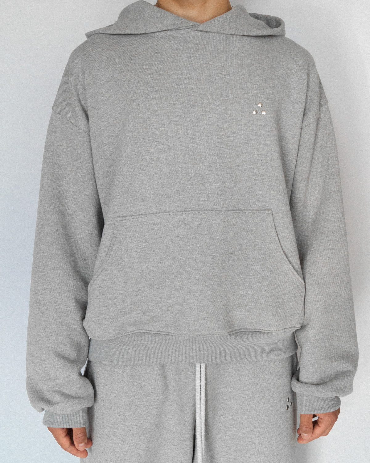 Stars Hoodie Grey