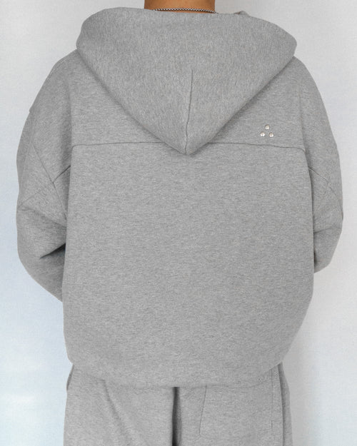Stars Hoodie Grey