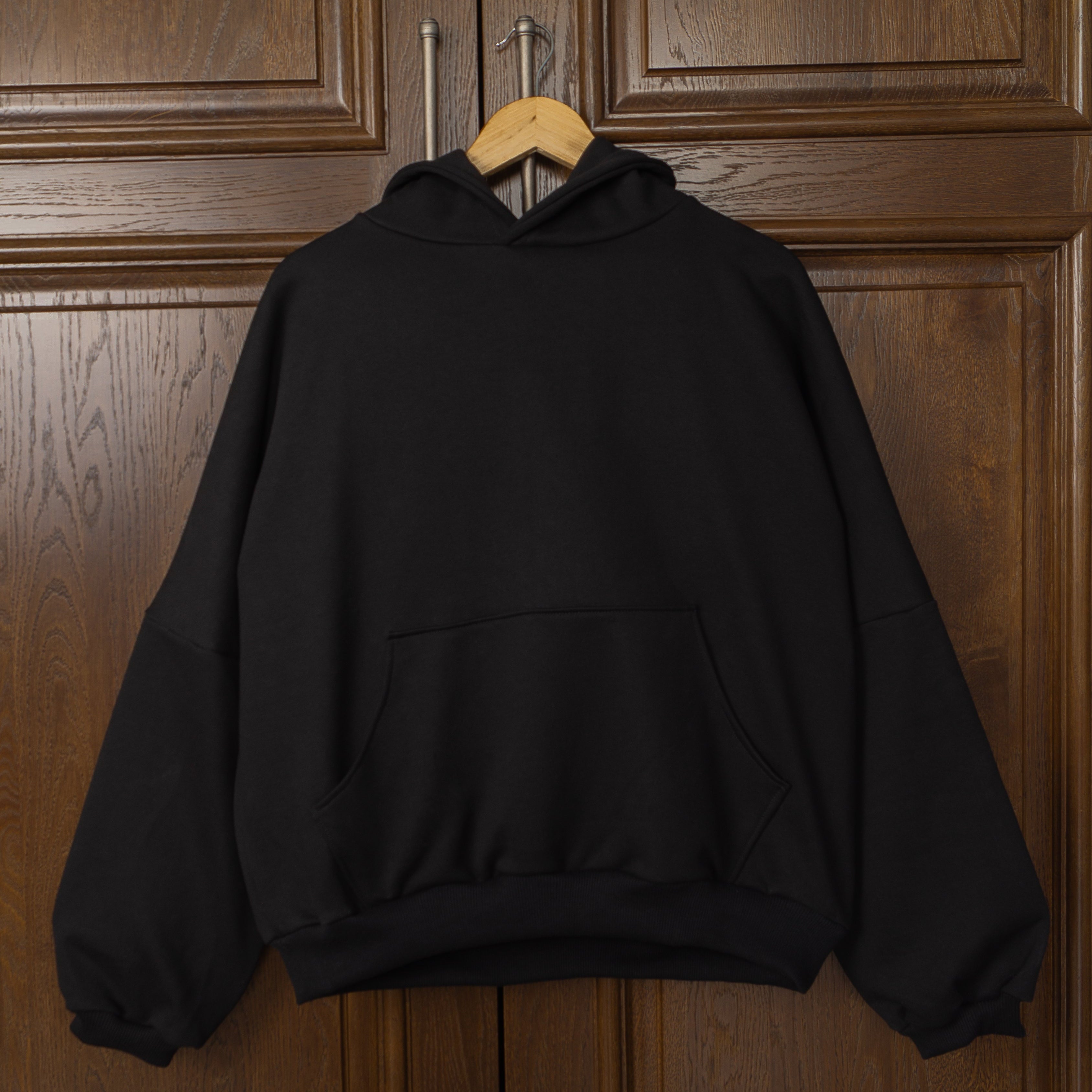 Glossy Black Hoodie