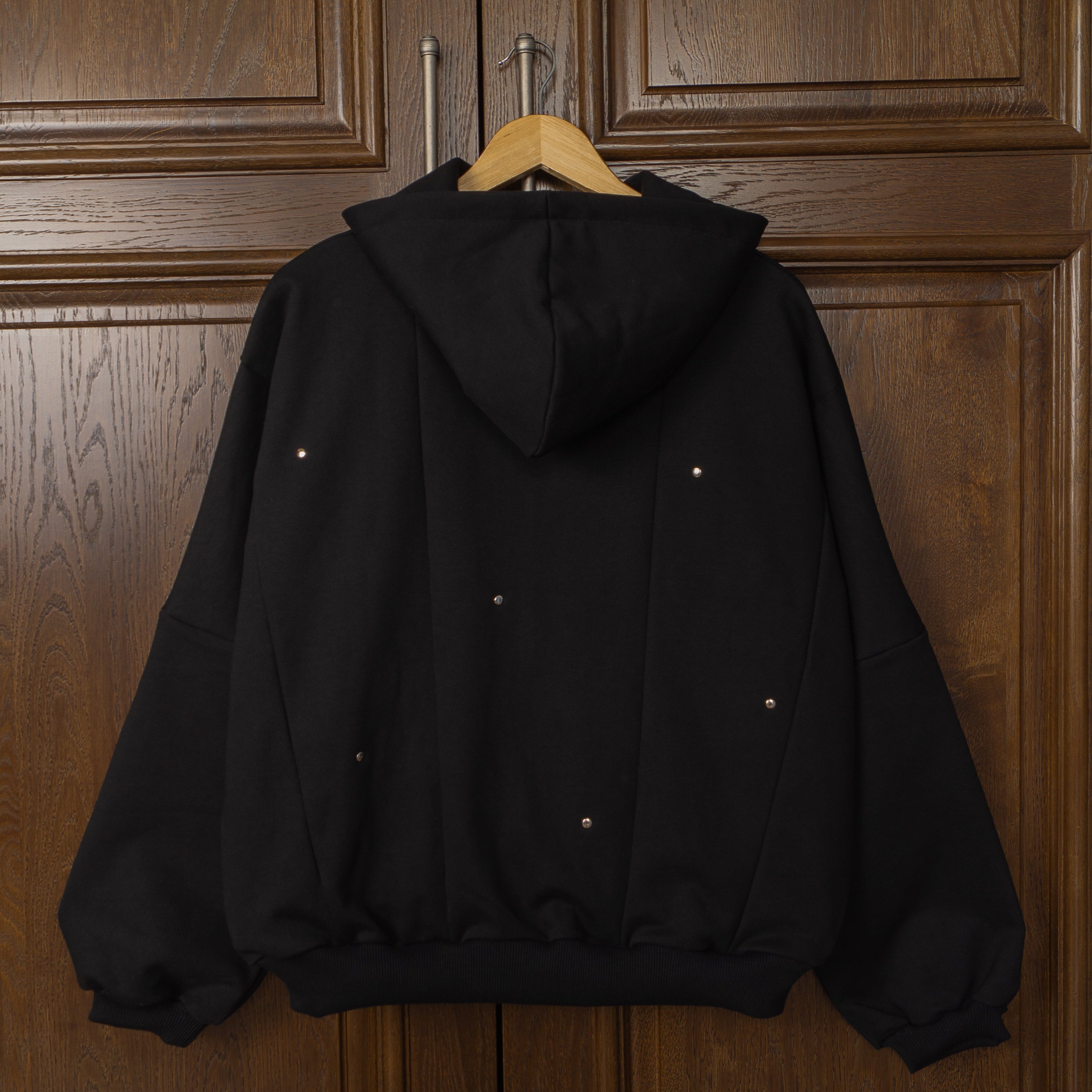 Glossy Black Hoodie