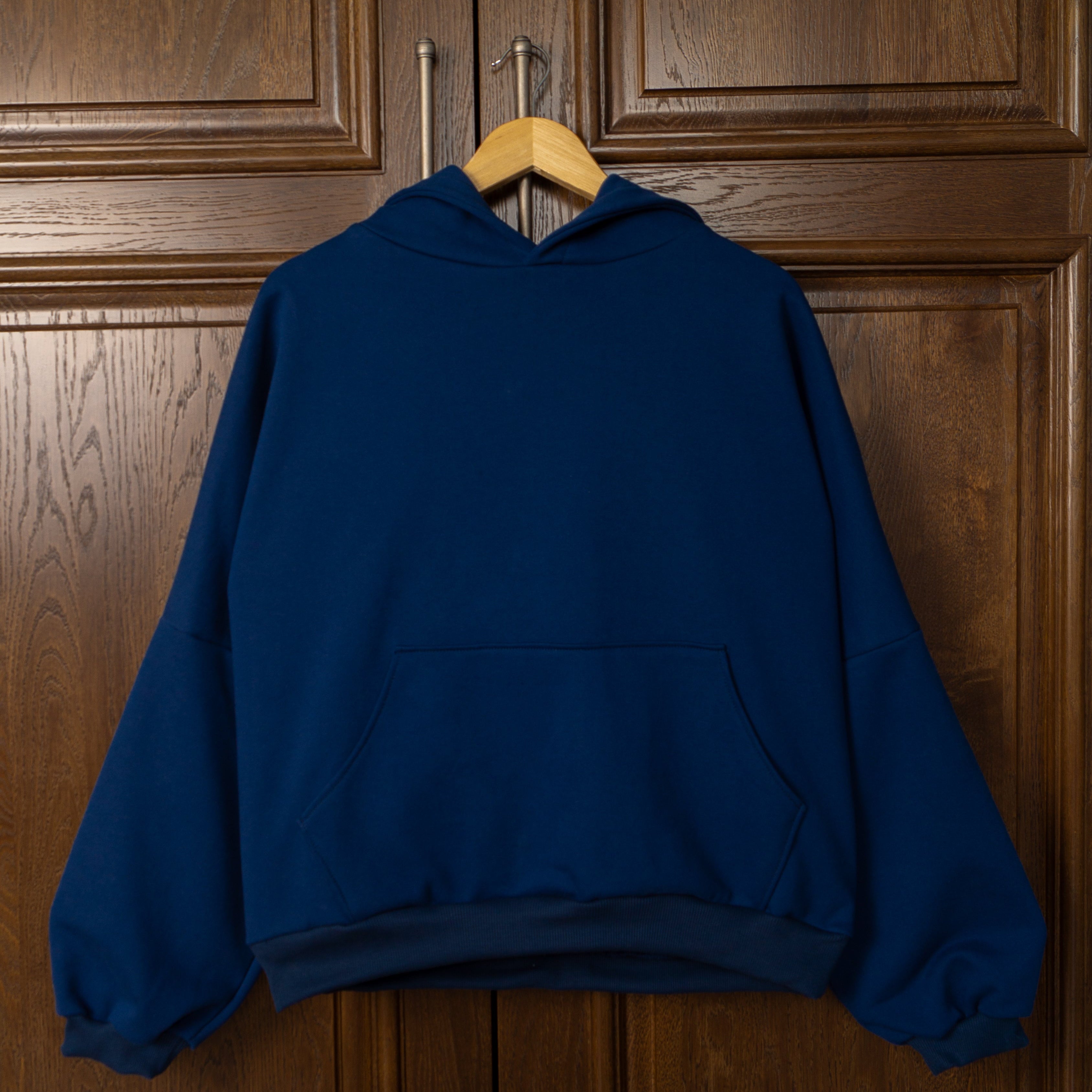 Glossy Navy Hoodie
