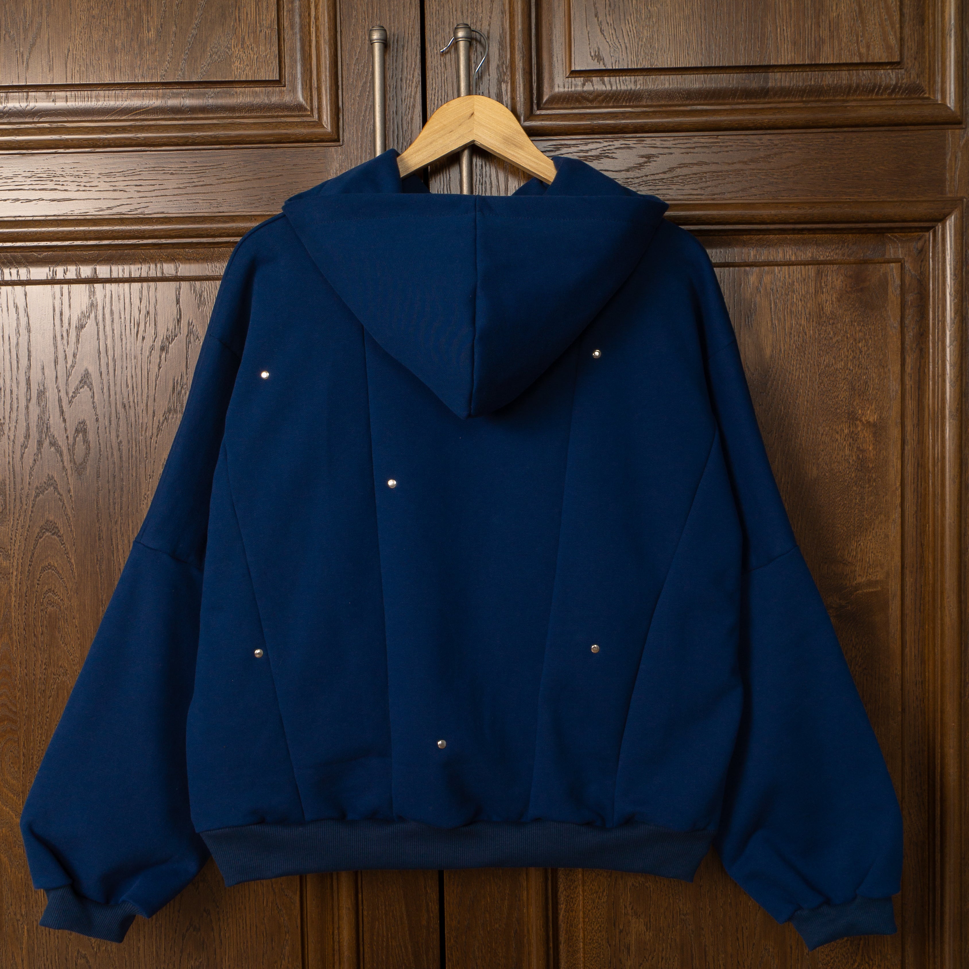 Glossy Navy Hoodie