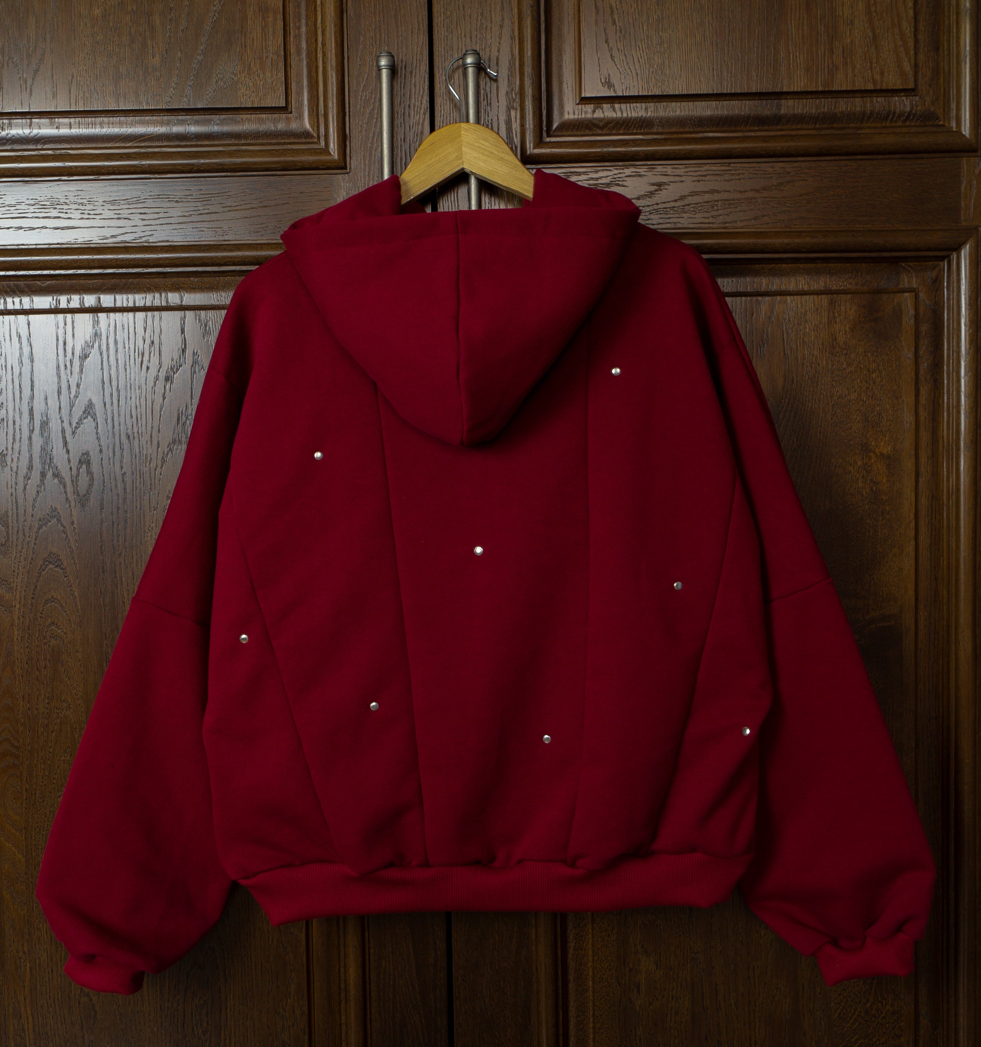 Glossy Maroon Hoodie 1of1