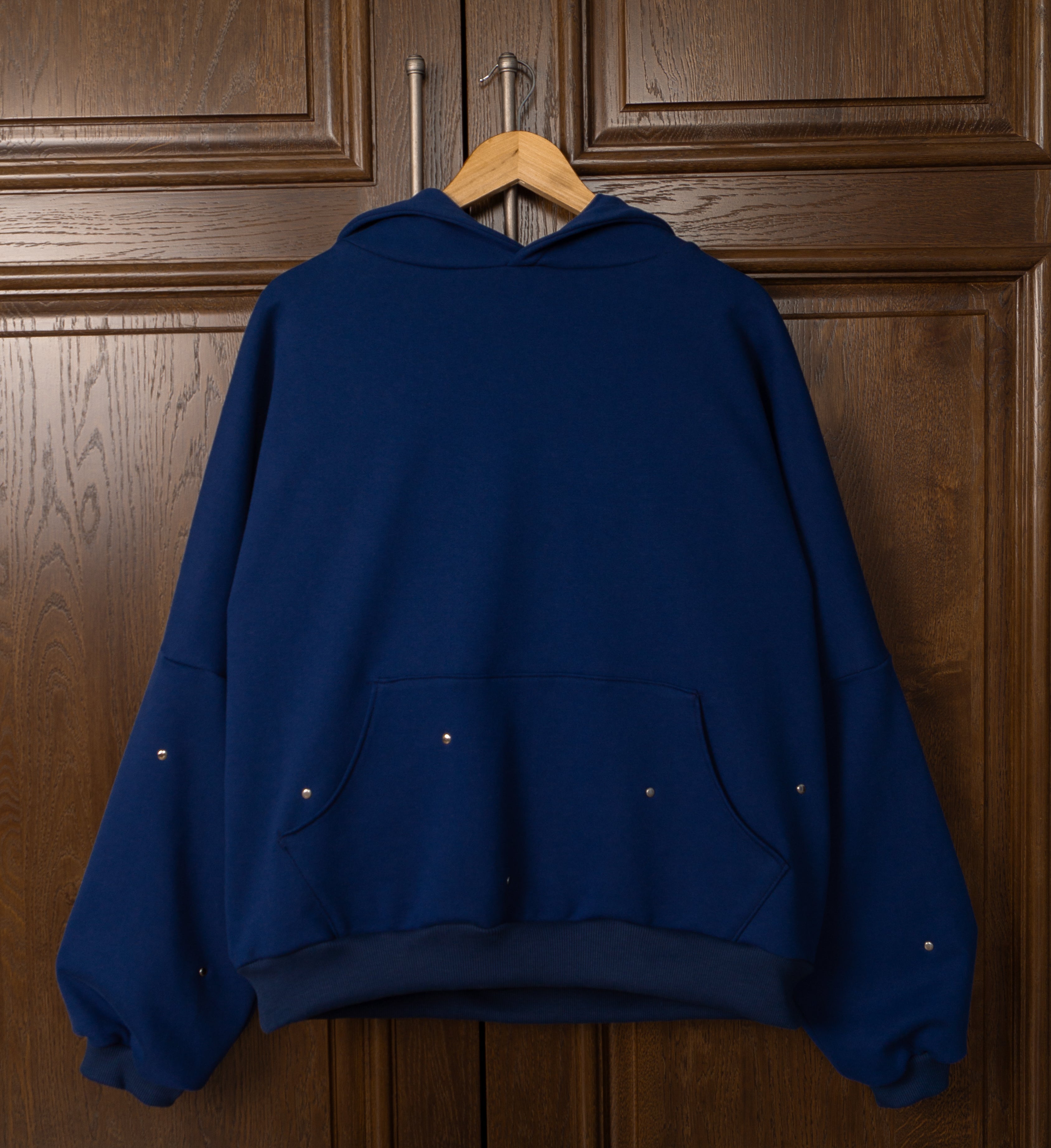 Glossy Navy Hoodie 1of1
