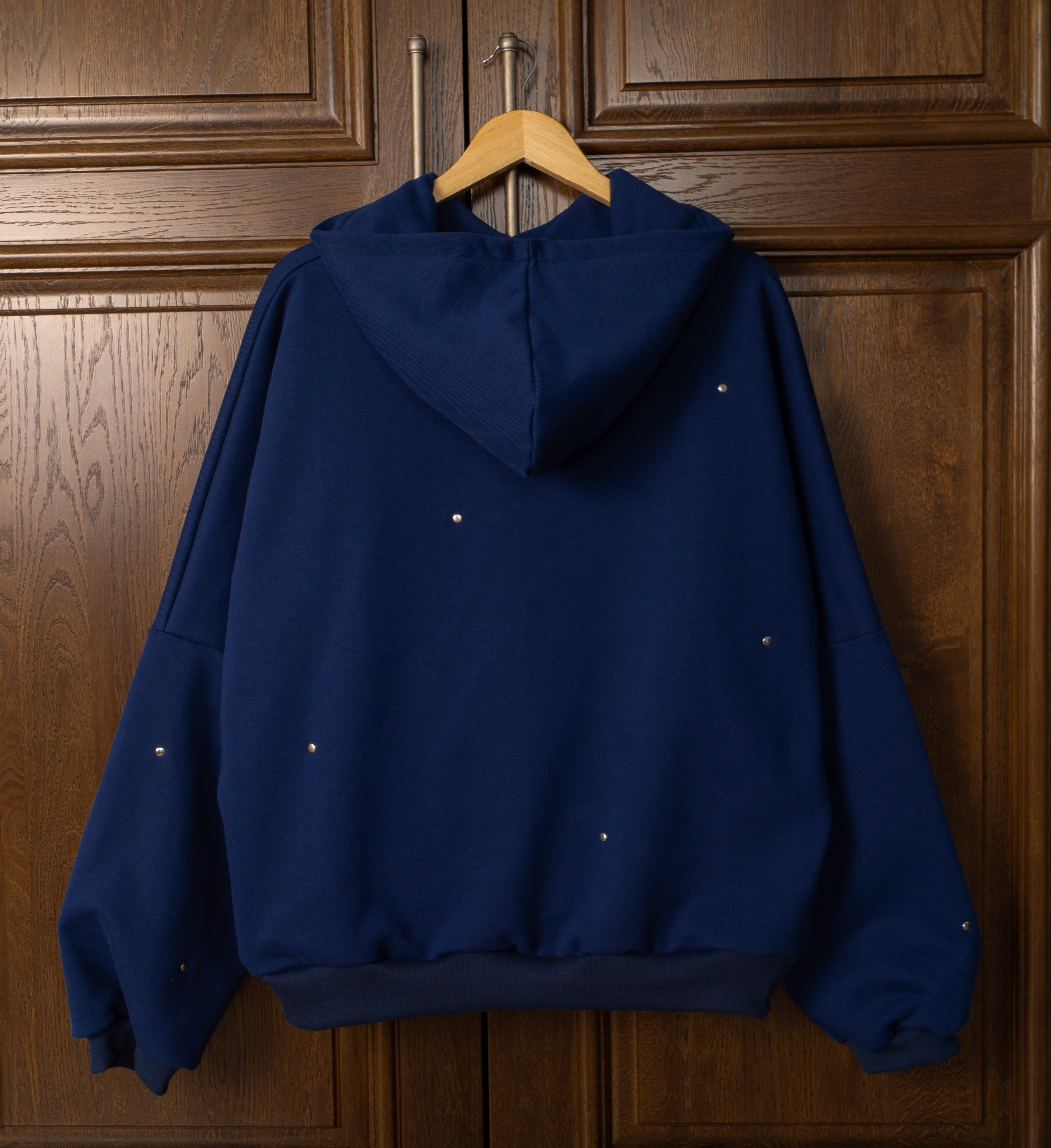 Glossy Navy Hoodie 1of1