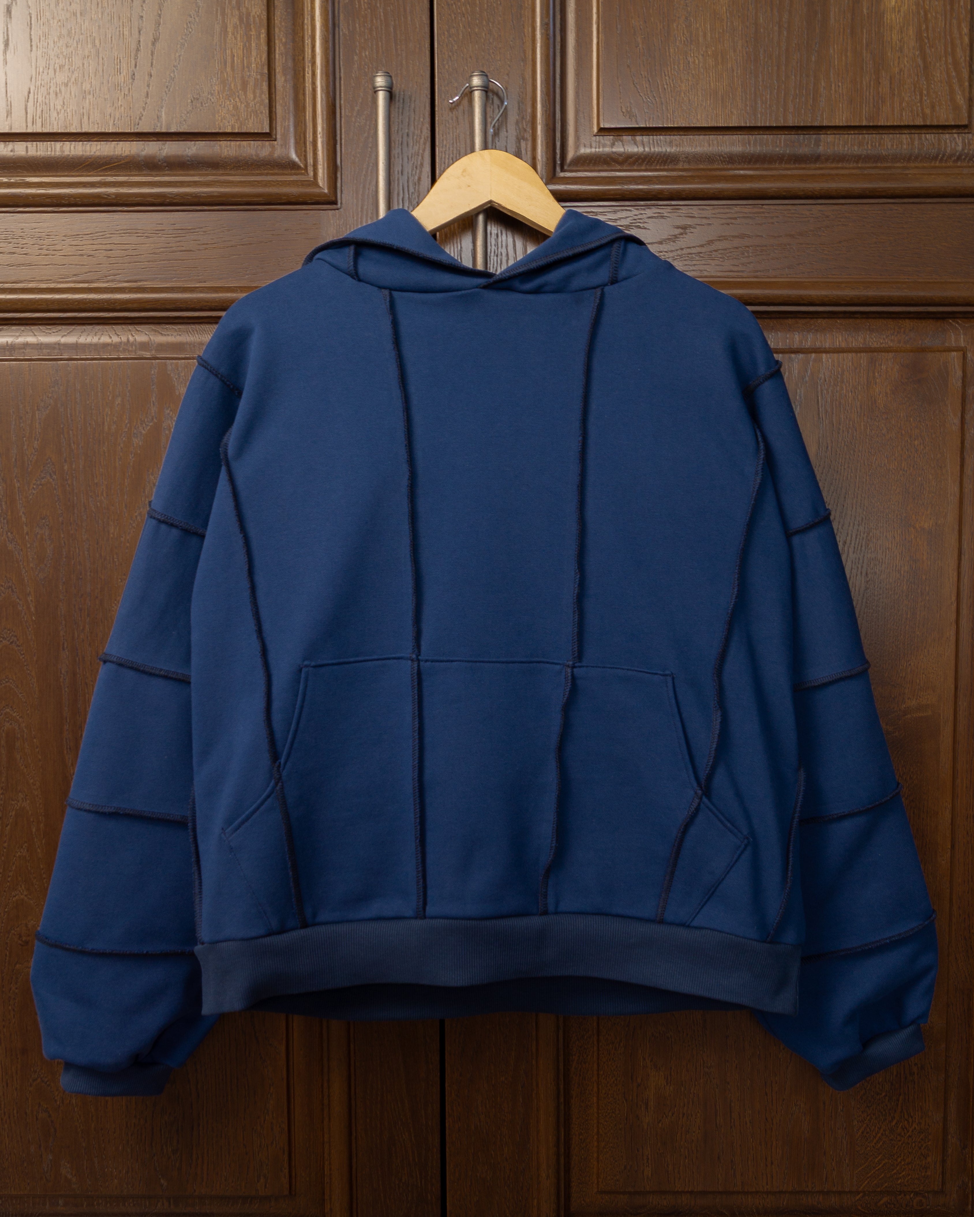 Wavy Hoodie Navy