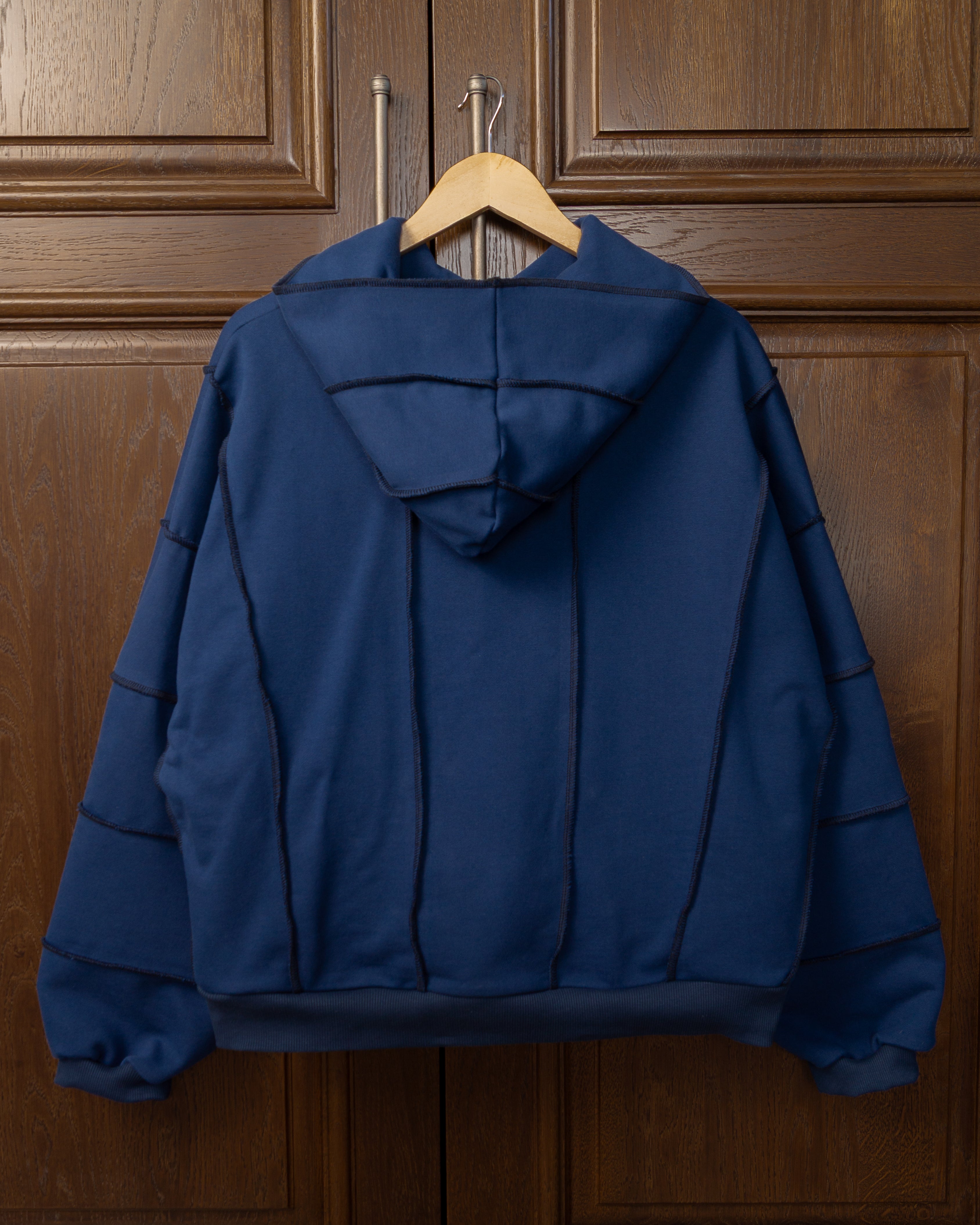 Wavy Hoodie Navy