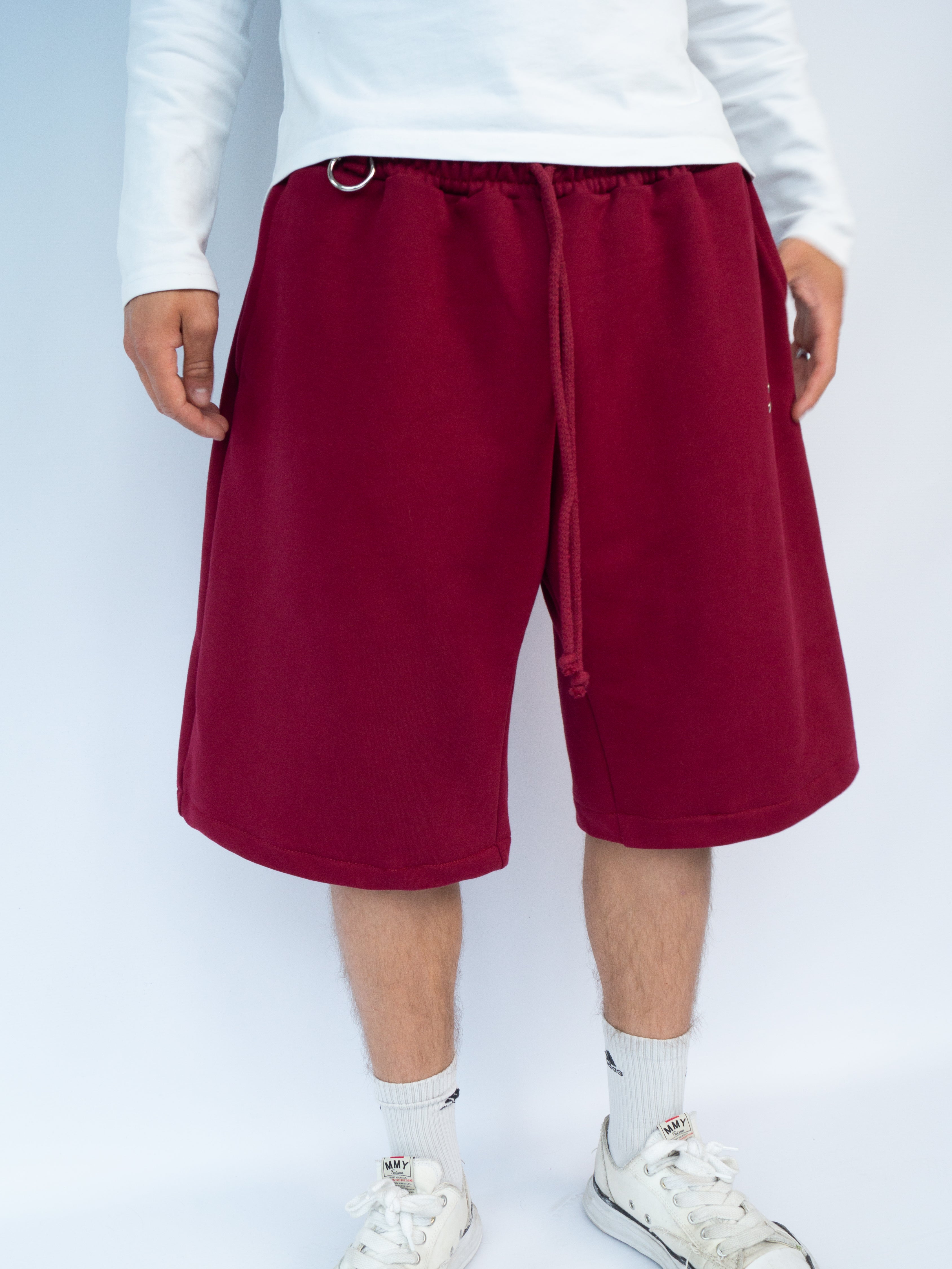 Stars Sweatshorts Burgundy
