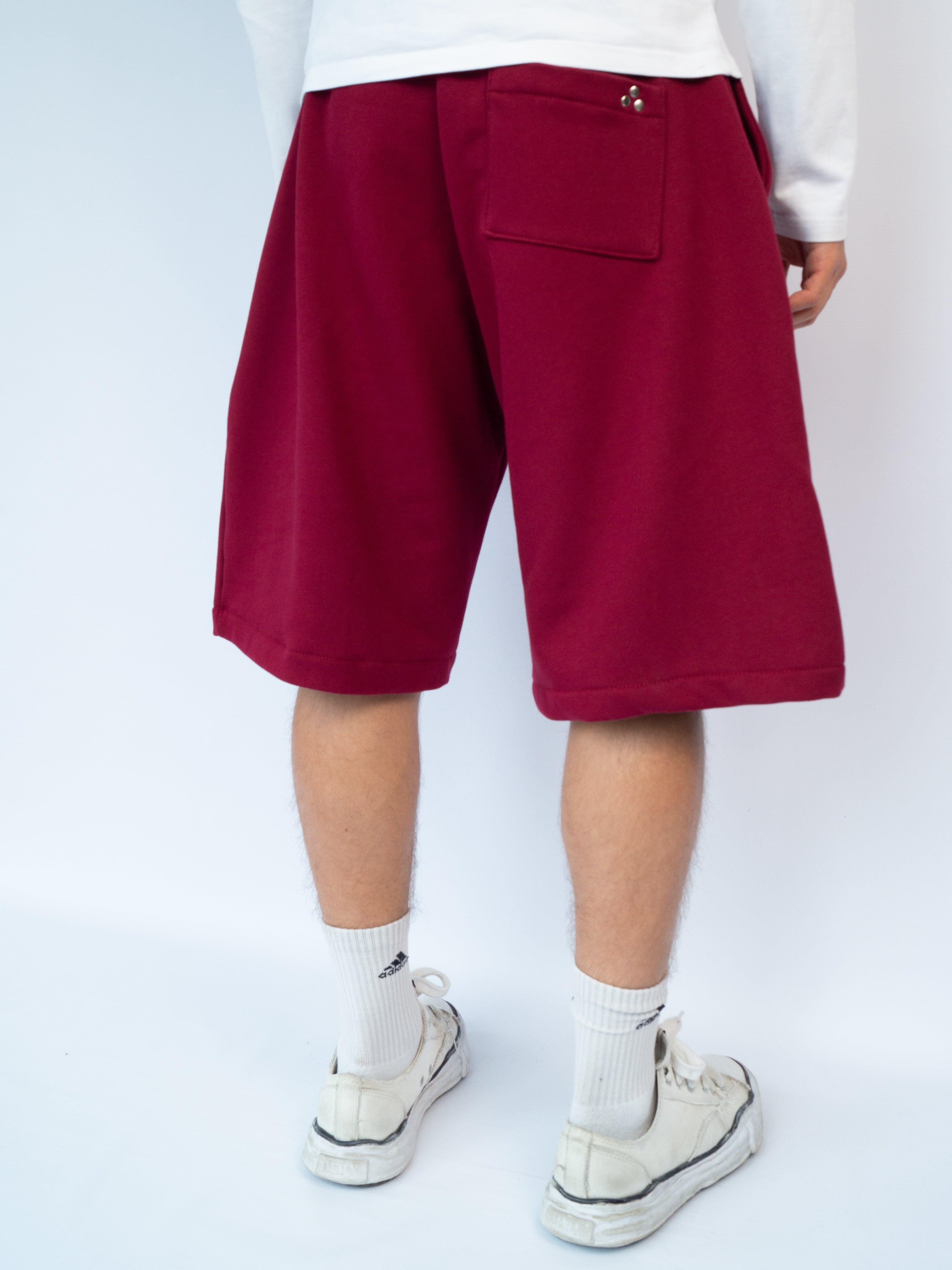 Stars Sweatshorts Burgundy