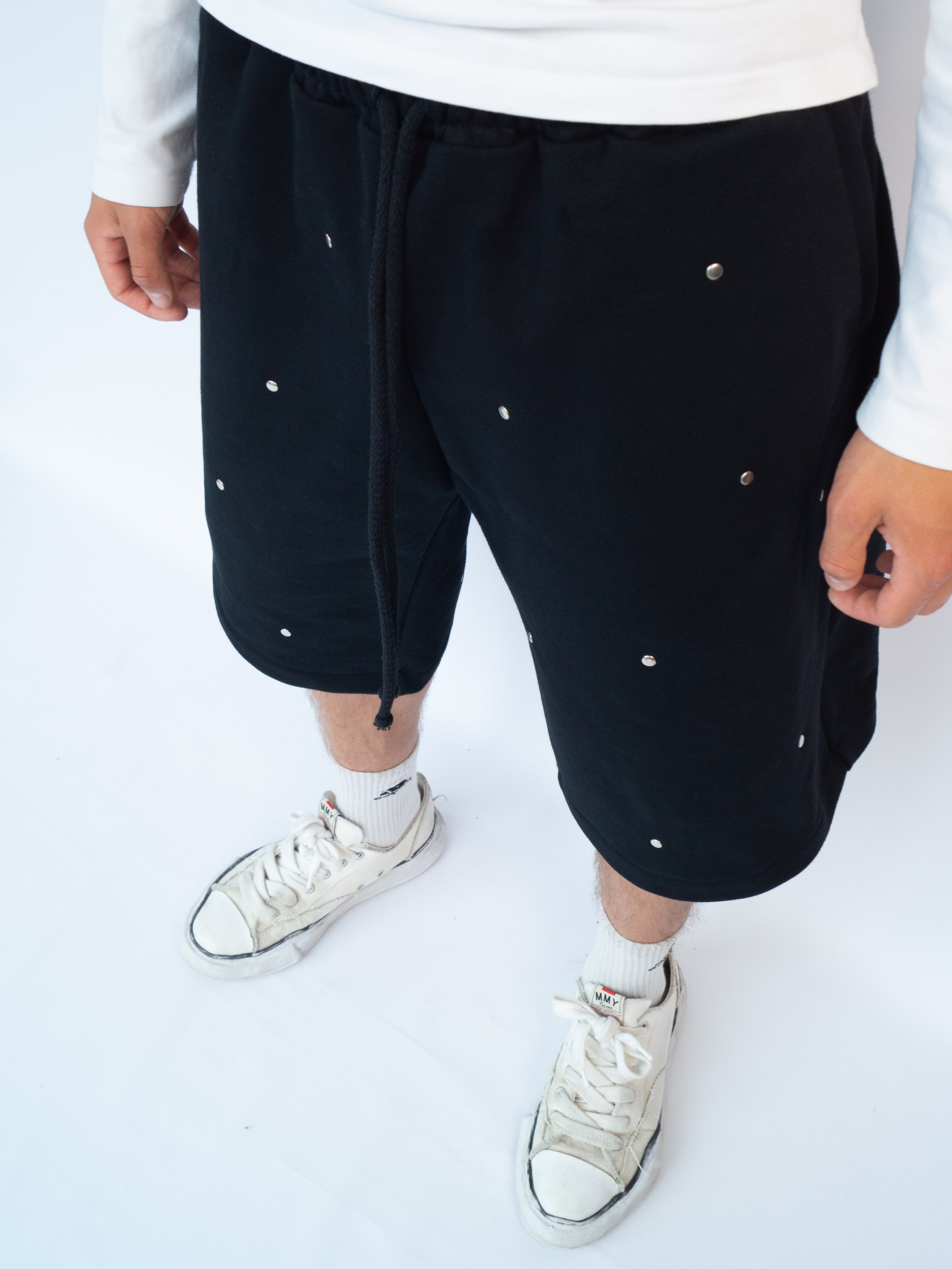 Glossy sweatshorts