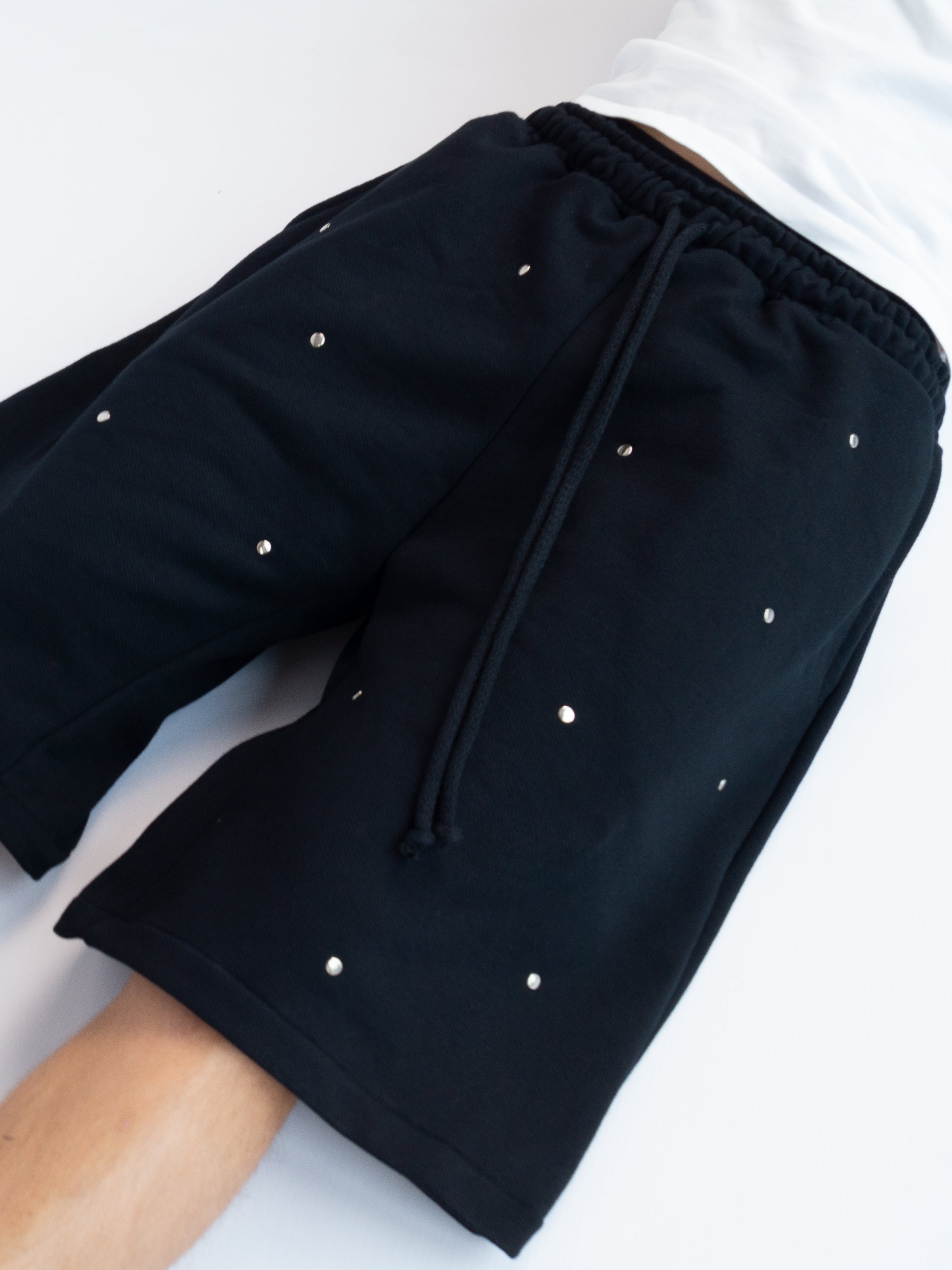 Glossy sweatshorts