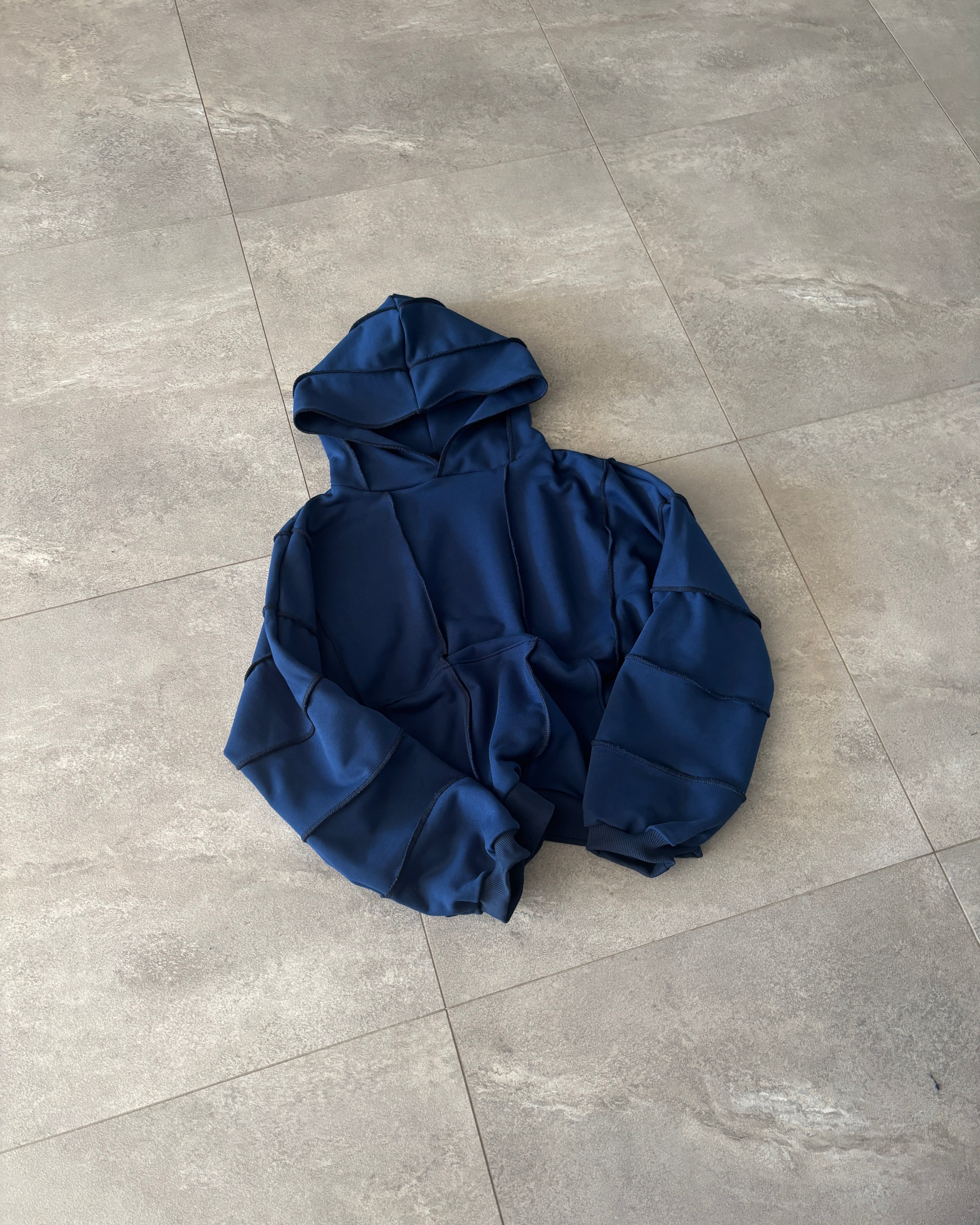 Wavy Hoodie Navy