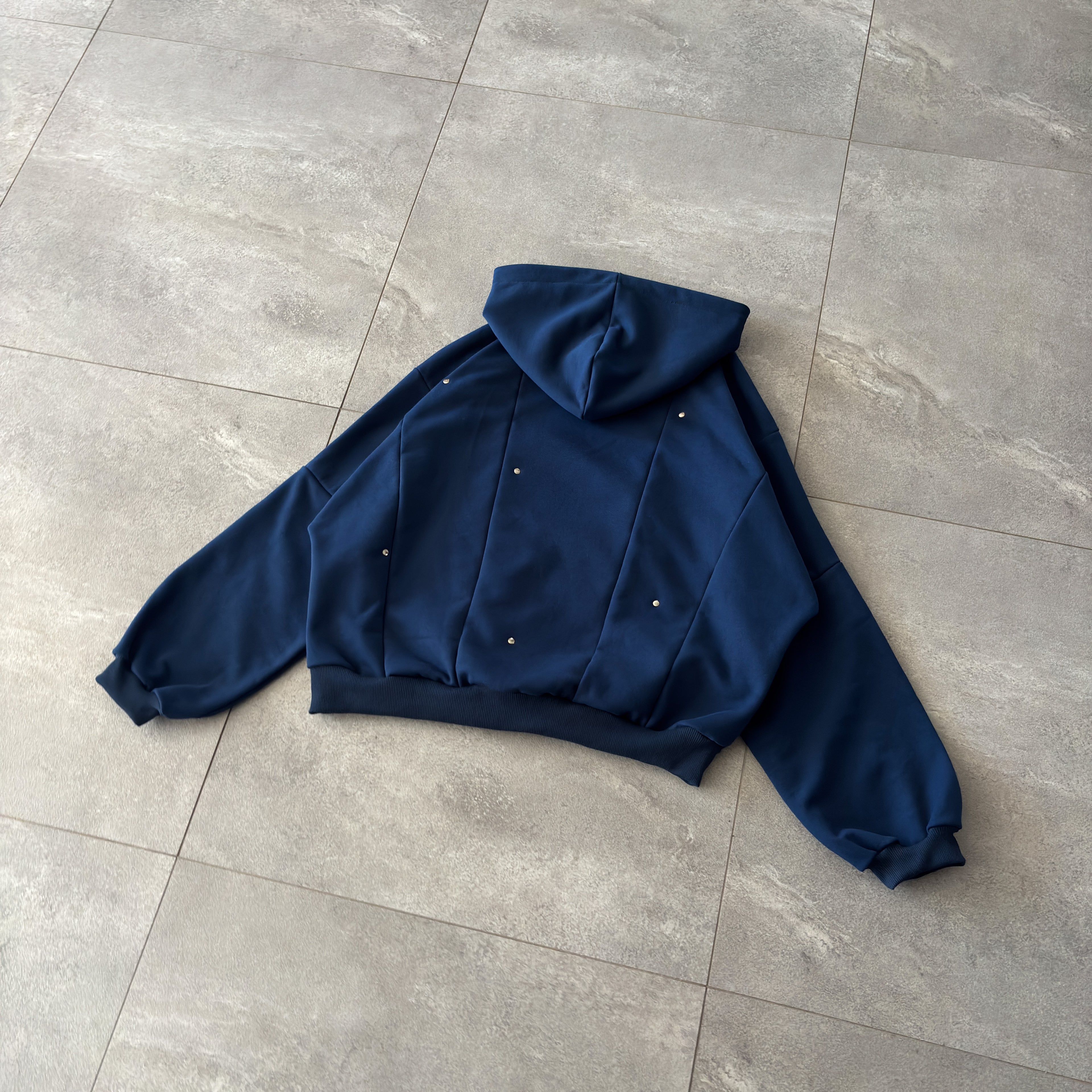 Glossy Navy Hoodie