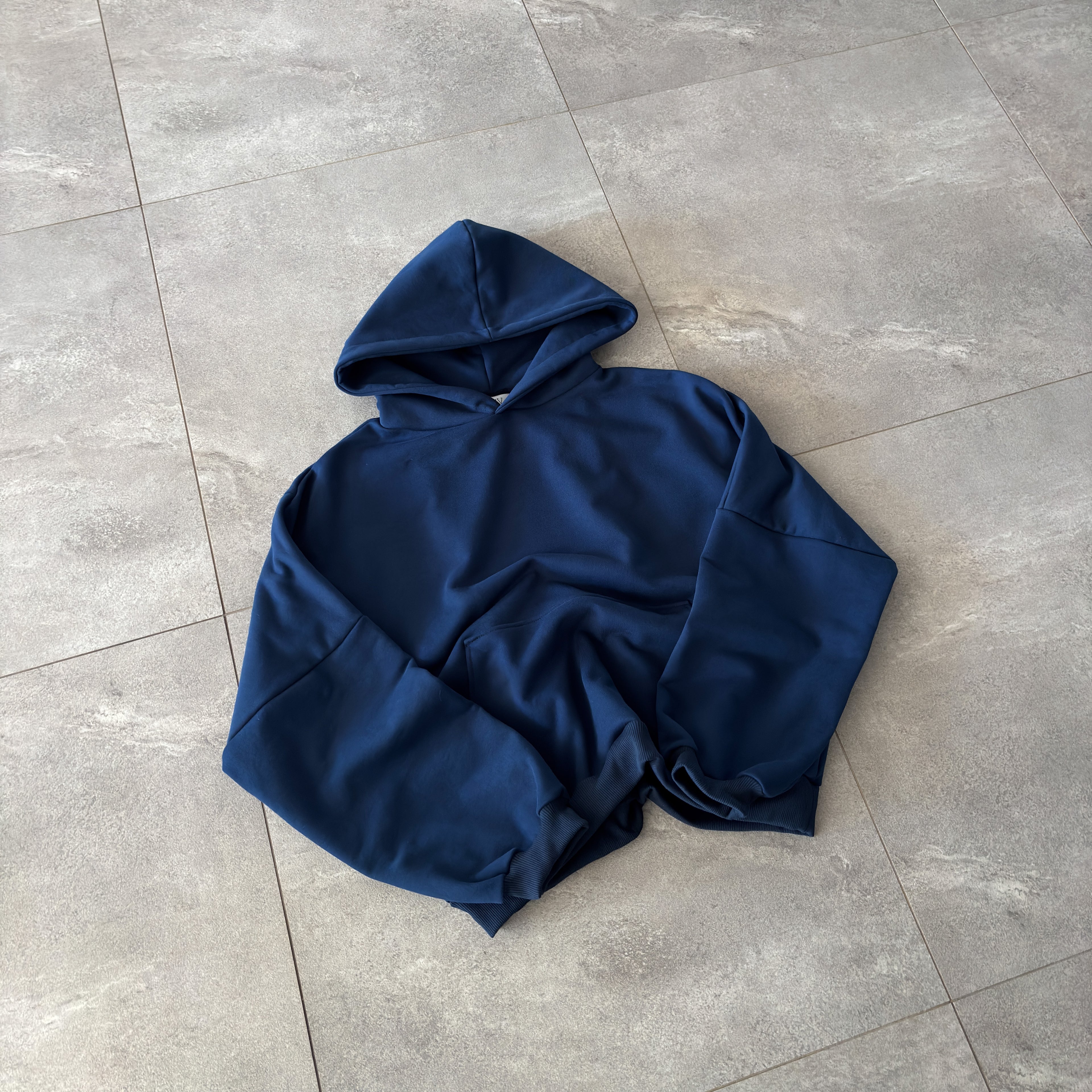 Glossy Navy Hoodie
