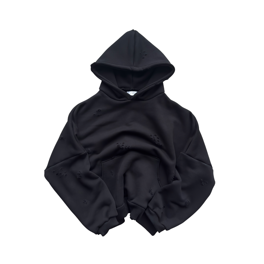 Distressed hoodie