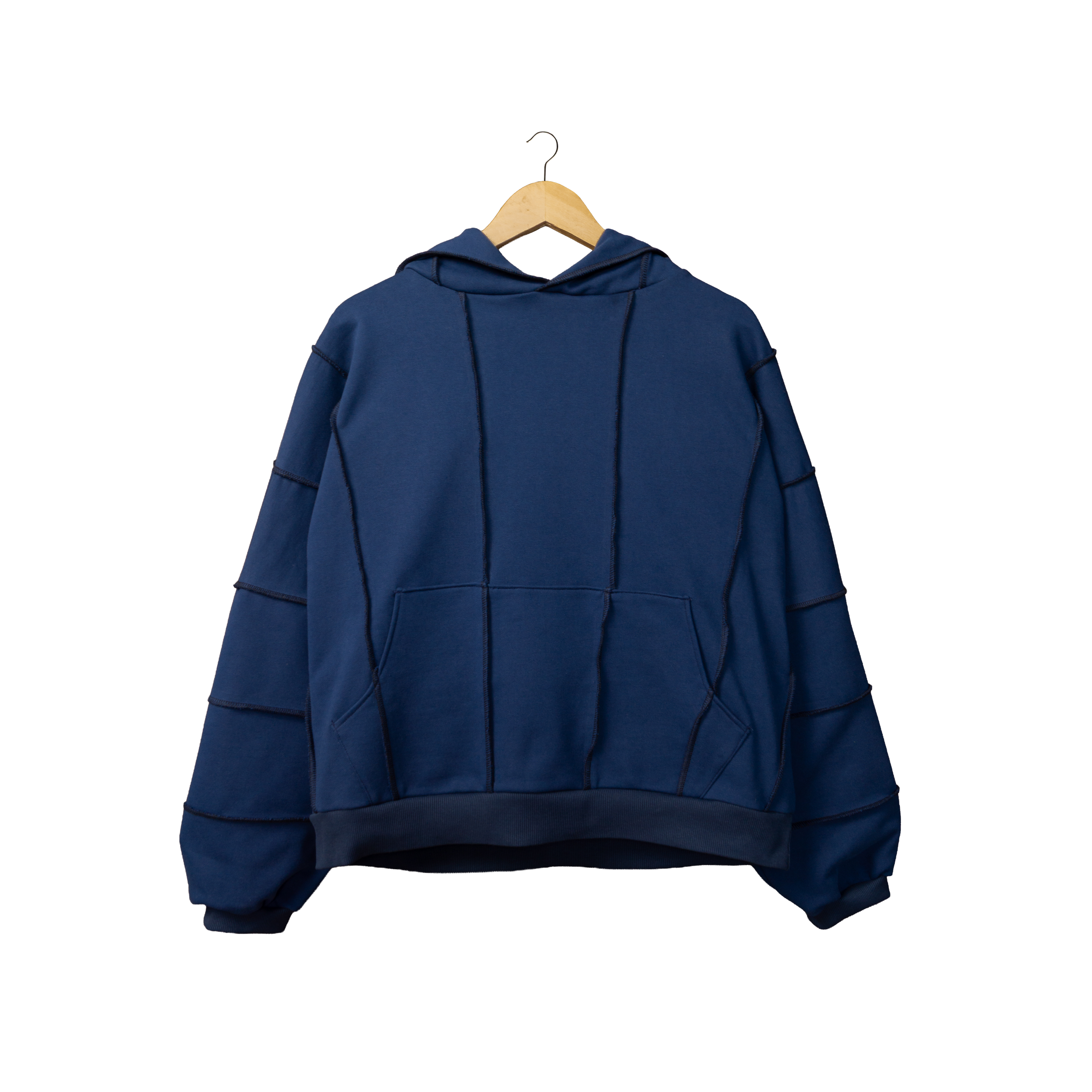 Wavy Hoodie Navy